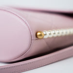 CHANEL Handbag Pink 21S Light Pink / Rose Clair Calfskin Quilted All About Pearls Small Hobo Bag - Redeluxe