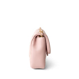 CHANEL Handbag Pink 22B Light Pink Lambskin Quilted Mini Heart Charms Flap Antique Gold Hardware - Redeluxe