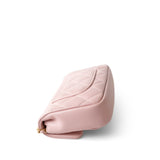 CHANEL Handbag Pink 22B Light Pink Lambskin Quilted Mini Heart Charms Flap Antique Gold Hardware - Redeluxe
