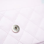CHANEL Handbag Pink 22P Light Pink Caviar Quilted Flap Phone Holder with Classic Chain LGHW - Redeluxe