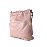 CHANEL Handbag Pink 23S Rose Claire (Pink) Small Calfskin Quilted 22 Bag AGHW - Redeluxe