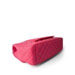 CHANEL Handbag Pink 24C Maxi Travel Flap Pink Caviar Quilted Light Gold Hardware - Redeluxe