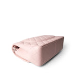 CHANEL Handbag Pink Light Pink Lambskin Quilted Jumbo Classic Flap Silver Hardware - Redeluxe