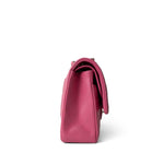 CHANEL Handbag Pink Pink Caviar Quilted Classic Flap Medium Light Gold Hardware - Redeluxe