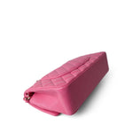 CHANEL Handbag Pink Pink Caviar Quilted Classic Flap Medium Light Gold Hardware - Redeluxe
