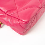 CHANEL Handbag Pink Pink Goatskin Quilted 19 Flap Small Mixed Hardware - Redeluxe