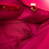 CHANEL Handbag Pink Pink Goatskin Quilted 19 Flap Small Mixed Hardware - Redeluxe