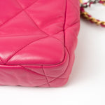 CHANEL Handbag Pink Pink Goatskin Quilted 19 Flap Small Mixed Hardware - Redeluxe