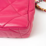 CHANEL Handbag Pink Pink Goatskin Quilted 19 Flap Small Mixed Hardware - Redeluxe