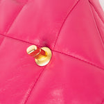CHANEL Handbag Pink Pink Goatskin Quilted 19 Flap Small Mixed Hardware - Redeluxe