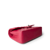 CHANEL Handbag Pink Raspberry Caviar Quilted Classic Flap Small Silver Hardware - Redeluxe
