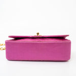 CHANEL Handbag Pink Satin Quilted Single Flap Mini Gold Hardware - Redeluxe