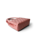 CHANEL Handbag Pink Shiny Aged Calfskin Quilted Nano Kelly Shopper Coral Pink - Redeluxe