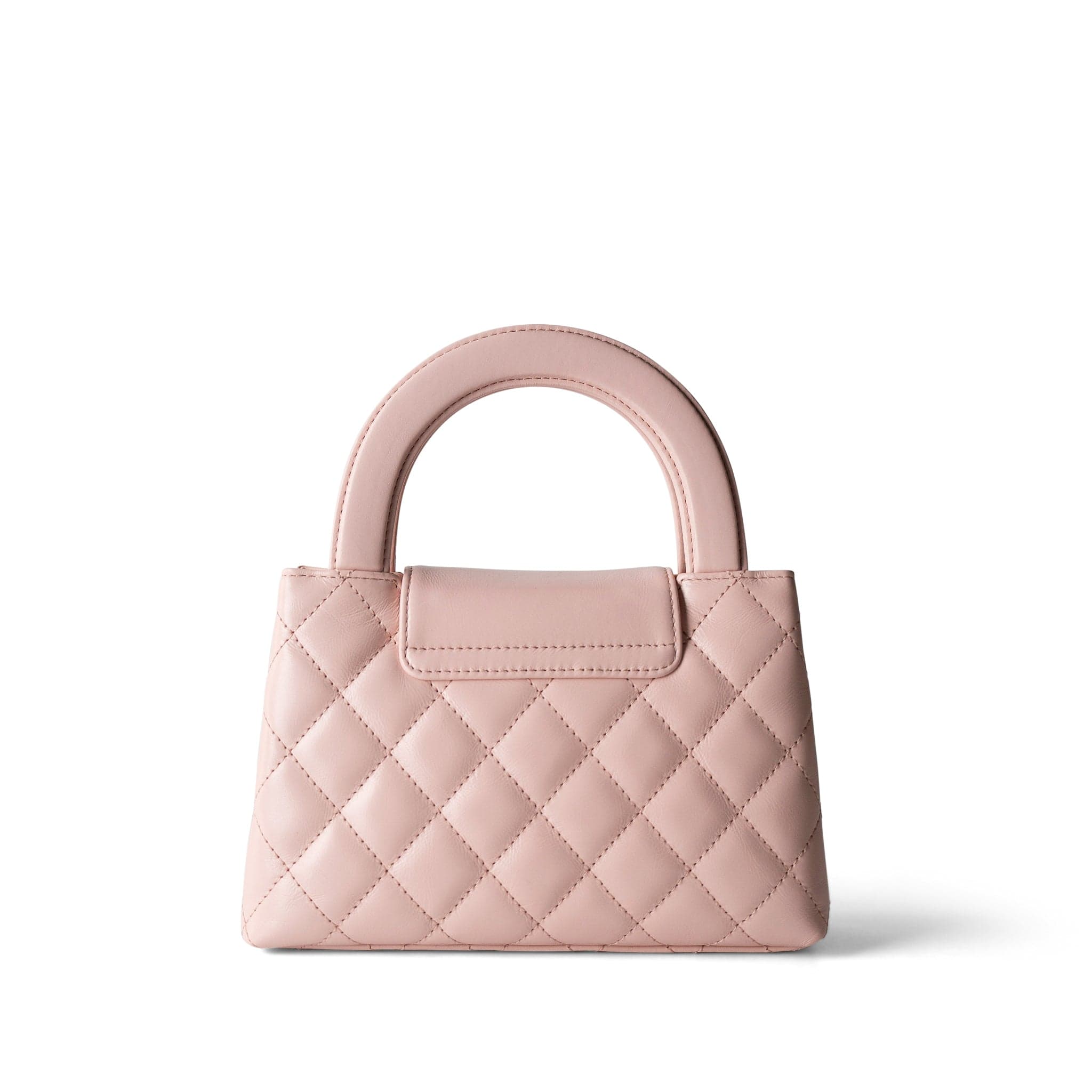 Shiny Aged Calfskin Quilted Nano Kelly Shopper Light Pink – REDELUXE