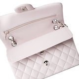 CHANEL Handbag Purple 21B Light Purple Lambskin Quilted Classic Flap Small Silver Hardware - Redeluxe