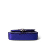 CHANEL Handbag Purple 24C Shiny Purple Calfskin Quilted Flap Bag & Coin Purse - Redeluxe