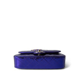 CHANEL Handbag Purple 24C Shiny Purple Calfskin Quilted Flap Bag & Coin Purse - Redeluxe