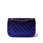 CHANEL Handbag Purple 24C Shiny Purple Calfskin Quilted Flap Bag & Coin Purse - Redeluxe