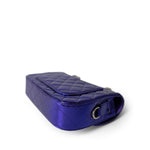 CHANEL Handbag Purple 24C Shiny Purple Calfskin Quilted Flap Bag & Coin Purse - Redeluxe