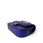 CHANEL Handbag Purple 24C Shiny Purple Calfskin Quilted Flap Bag & Coin Purse - Redeluxe