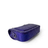CHANEL Handbag Purple 24C Shiny Purple Calfskin Quilted Flap Bag & Coin Purse - Redeluxe