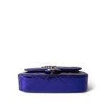 CHANEL Handbag Purple 24C Shiny Purple Calfskin Quilted Flap Bag & Coin Purse - Redeluxe