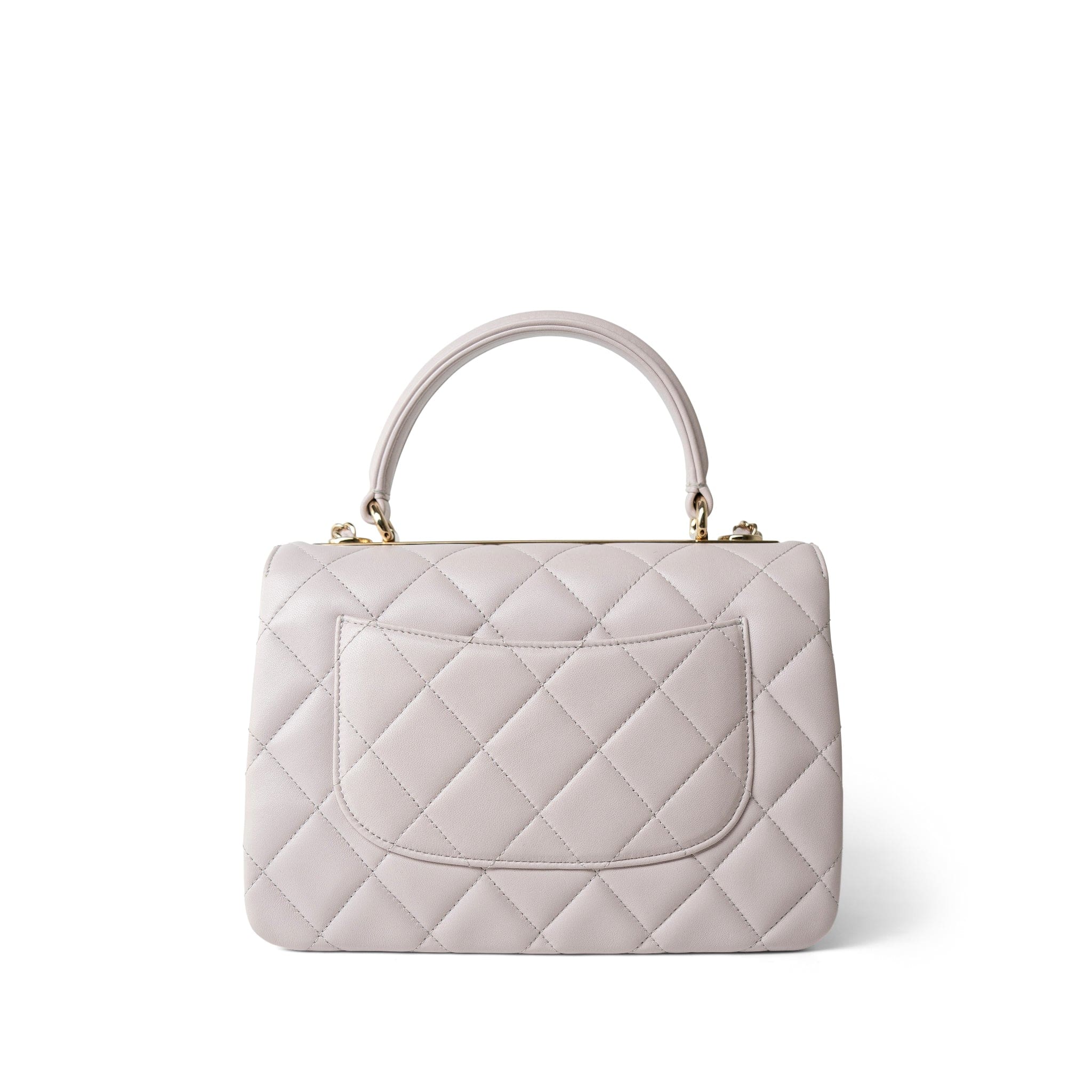 CHANEL Handbag Purple Lilac Lambskin Quilted Trendy CC Small Light Gold Hardware - Redeluxe