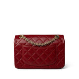 CHANEL Handbag Red 19A Red Aged Calfskin Quilted Mini Reissue Flap - Redeluxe