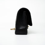 CHANEL Handbag (Rev) Medium Black Caviar Quilted Classic Flap Gold Hardware - Redeluxe
