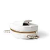 CHANEL Handbag Seasonal Bag / White 22S White Lambskin Quilted Large Heart Bag Light Gold Hardware - Redeluxe