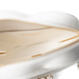 CHANEL Handbag Seasonal Bag / White 22S White Lambskin Quilted Large Heart Bag Light Gold Hardware - Redeluxe