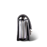 CHANEL Handbag Silver Like a Wallet Flap Bag Gradient Quilted Metallic Lambskin Silver Hardware - Redeluxe