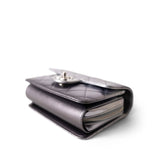 CHANEL Handbag Silver Like a Wallet Flap Bag Gradient Quilted Metallic Lambskin Silver Hardware - Redeluxe