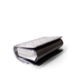 CHANEL Handbag Silver Like a Wallet Flap Bag Gradient Quilted Metallic Lambskin Silver Hardware - Redeluxe