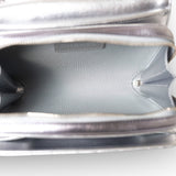CHANEL Handbag Silver Like a Wallet Flap Bag Gradient Quilted Metallic Lambskin Silver Hardware - Redeluxe