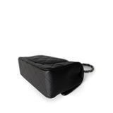 CHANEL Handbag Single flap / Black 17B Black Caviar Quilted Mini Rectangular Flap Silver Hardware - Redeluxe