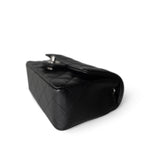 CHANEL Handbag Single flap / Black 17B Black Caviar Quilted Mini Rectangular Flap Silver Hardware - Redeluxe