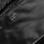 CHANEL Handbag So Black Calfskin Quilted Drawstring 22 Bag medium Black Hardware - Redeluxe