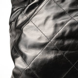 CHANEL Handbag So Black Calfskin Quilted Drawstring 22 Bag medium Black Hardware - Redeluxe