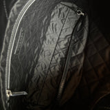 CHANEL Handbag So Black Calfskin Quilted Drawstring 22 Bag small Black Hardware - Redeluxe