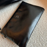 CHANEL Handbag So Black Calfskin Quilted Drawstring 22 Bag small Black Hardware - Redeluxe