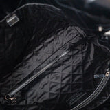 CHANEL Handbag So Black Calfskin Quilted Drawstring 22 Bag small Black Hardware - Redeluxe