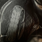 CHANEL Handbag So Black Calfskin Quilted Drawstring 22 Bag small Black Hardware - Redeluxe