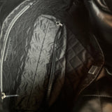 CHANEL Handbag So Black Calfskin Quilted Drawstring 22 Bag small Black Hardware - Redeluxe