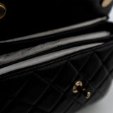 CHANEL Handbag Trendy CC Black Lambskin Black Lambskin Quilted Small Light Gold Hardware - Redeluxe