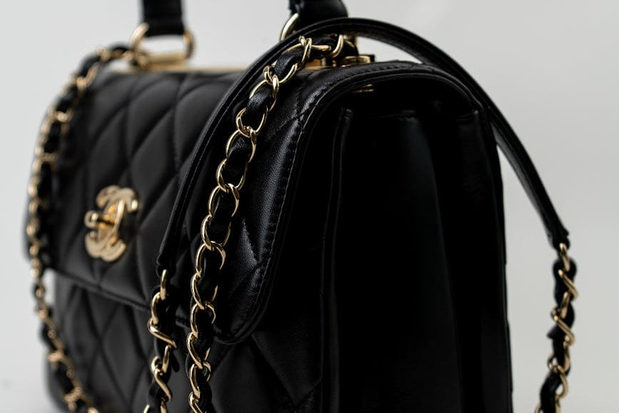 CHANEL Handbag Trendy CC Black Lambskin Black Lambskin Quilted Small Light Gold Hardware - Redeluxe