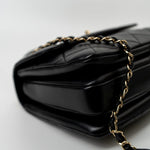 CHANEL Handbag Trendy CC Black Lambskin Black Lambskin Quilted Small Light Gold Hardware - Redeluxe
