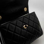 CHANEL Handbag Trendy CC Black Lambskin Black Lambskin Quilted Small Light Gold Hardware - Redeluxe