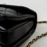 CHANEL Handbag Trendy CC Black Lambskin Black Lambskin Quilted Small Light Gold Hardware - Redeluxe
