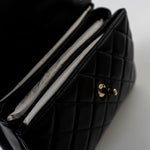CHANEL Handbag Trendy CC Black Lambskin Black Lambskin Quilted Small Light Gold Hardware - Redeluxe